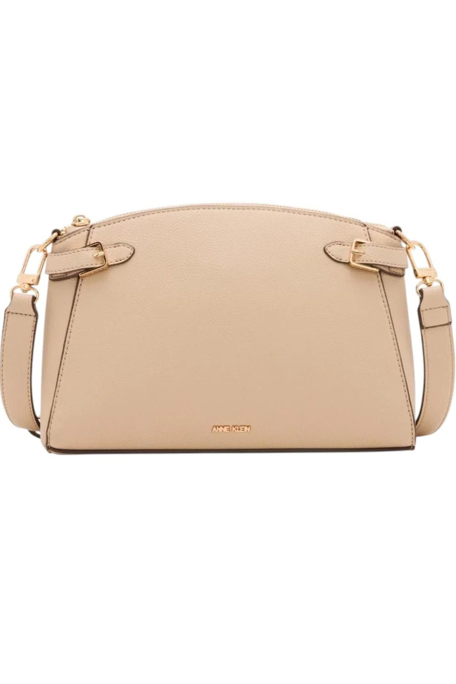 Anne Klein Women's Belted Crossbody Handbag Sesame